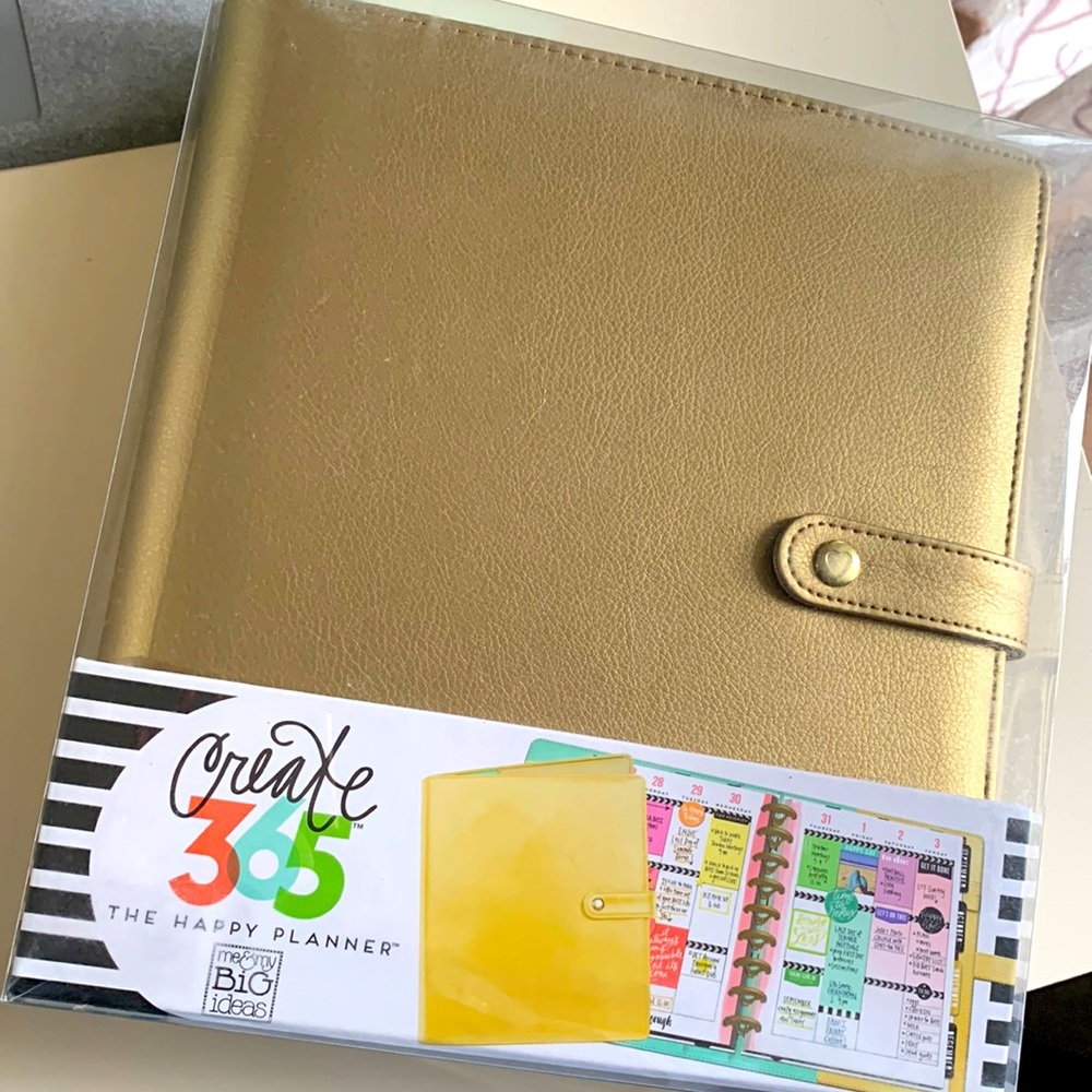 Happy Planner Deluxe Cover, Classic in gold